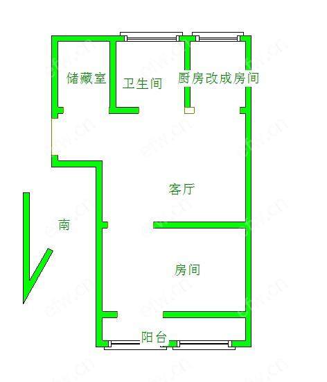 惠龙新村D区 1室1厅3楼 46平
