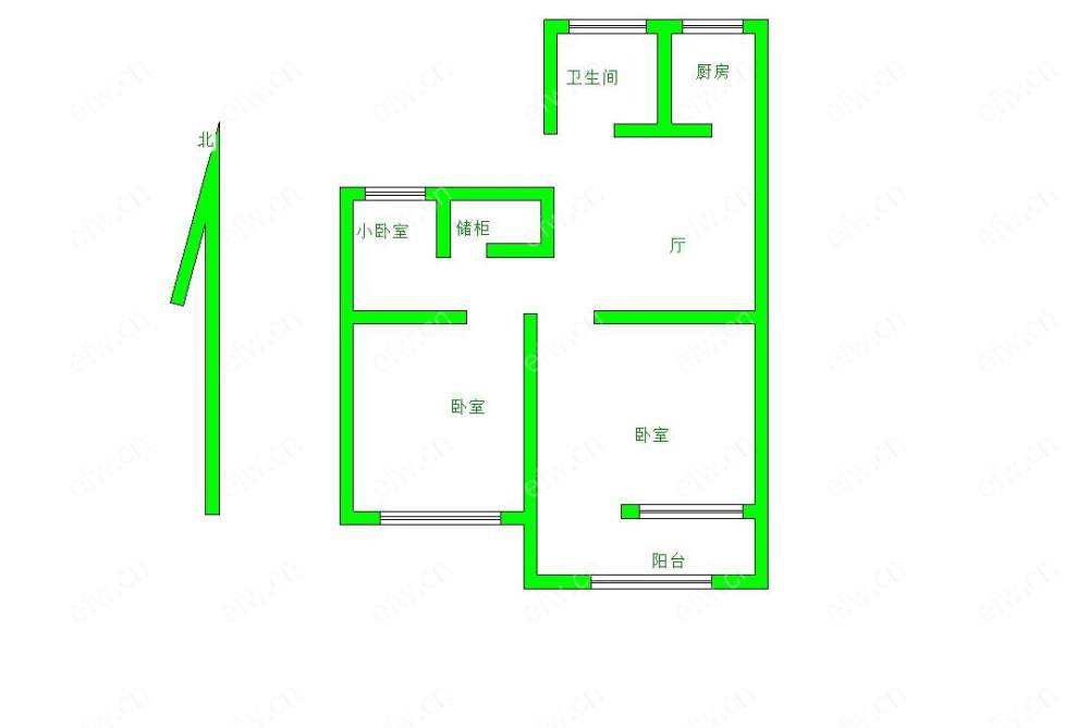 江大新村 2室2厅..