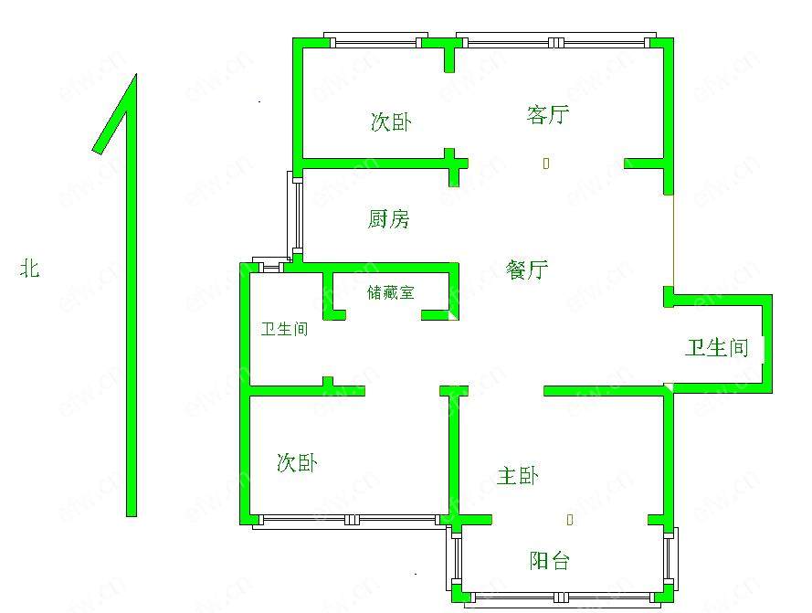 野花园 3室2厅