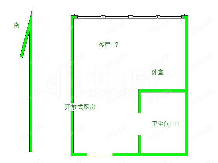 中邦城市花园 1室1厅