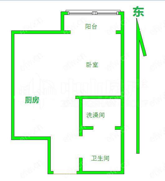 新盛百邻广场 1室1厅