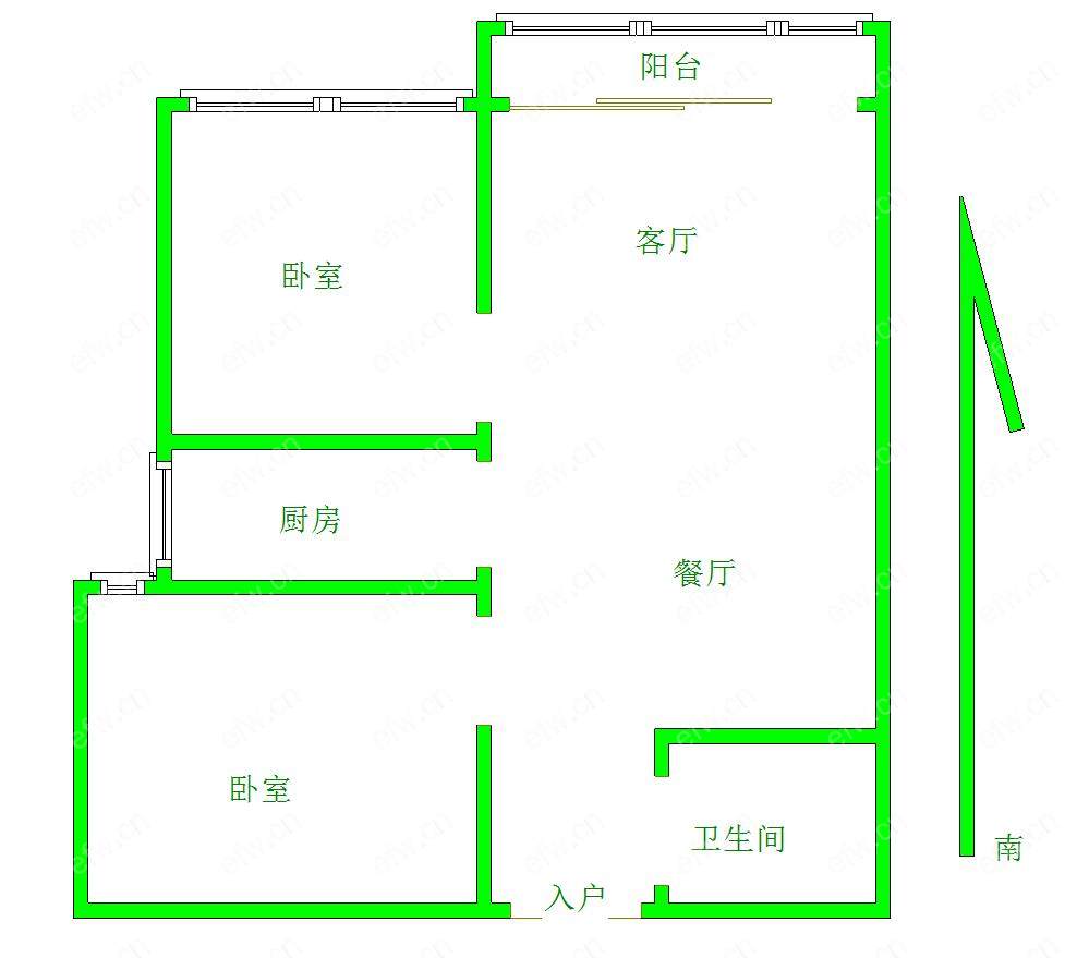 中大颐和湾（颐和湾公寓） 2室2厅