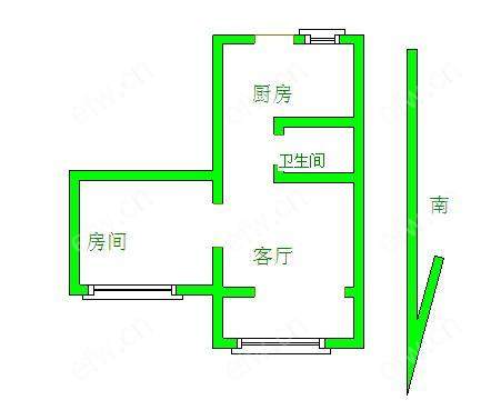 孙蒋新村 经典1房 东边户 全明 精装修！