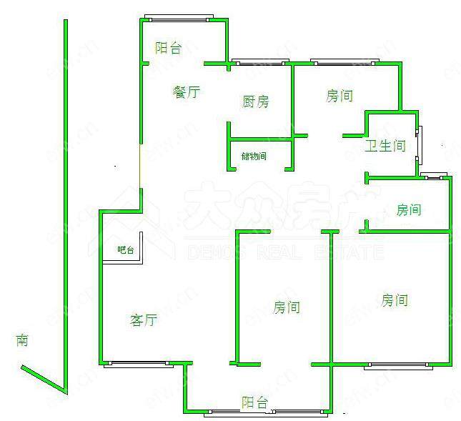 金都花园 4室3厅