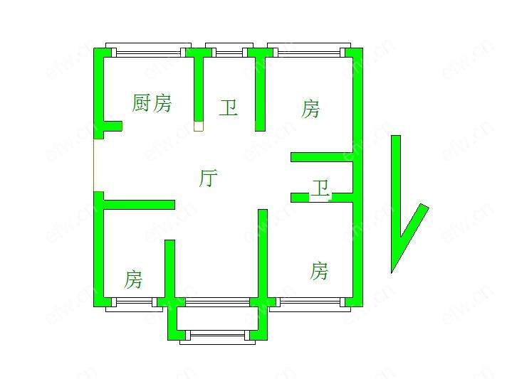 鸿桥苑 3室2厅