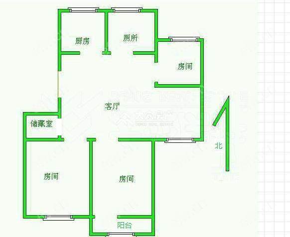 吉庆苑 年轻时尚,3居室,观景房,落地大飘窗,采光视野一流