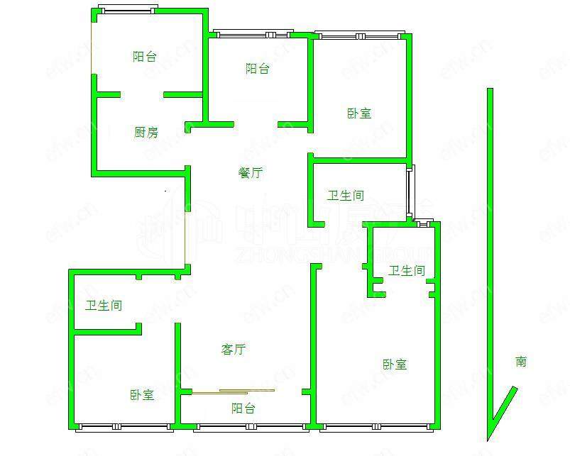 保利达江湾城 3室2厅