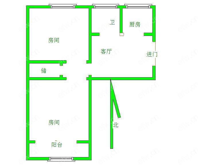 盛新里 2室1厅