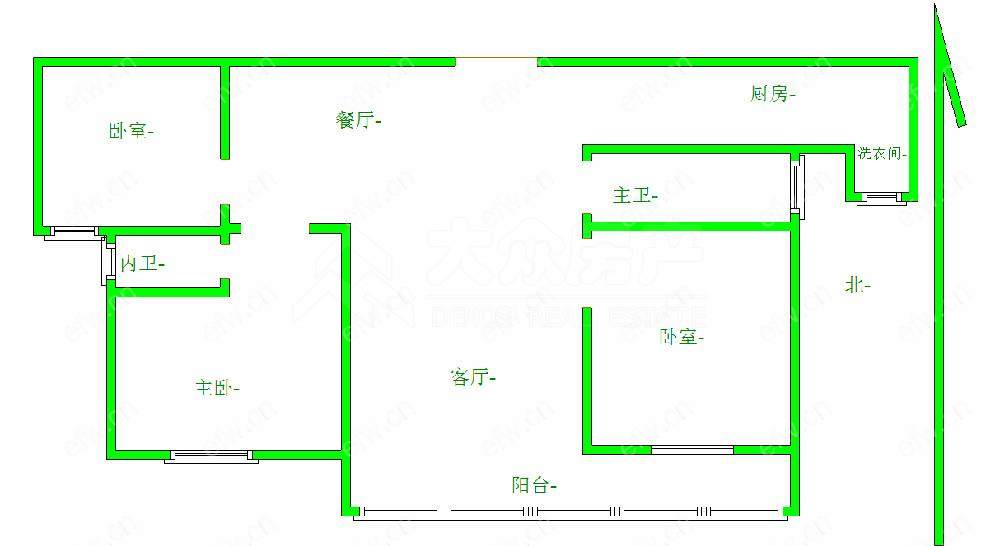 西水东溯园 3室2厅