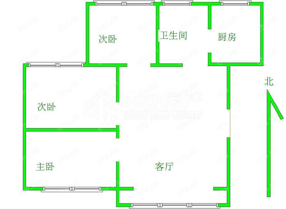 华夏泉绅(永利花苑) 3室2厅