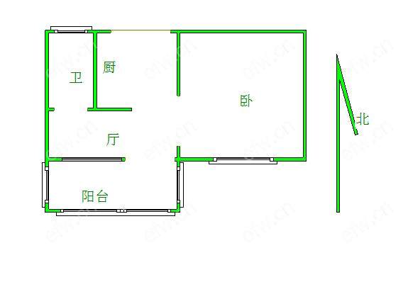 清扬新村 1房 全明户型 另送家电