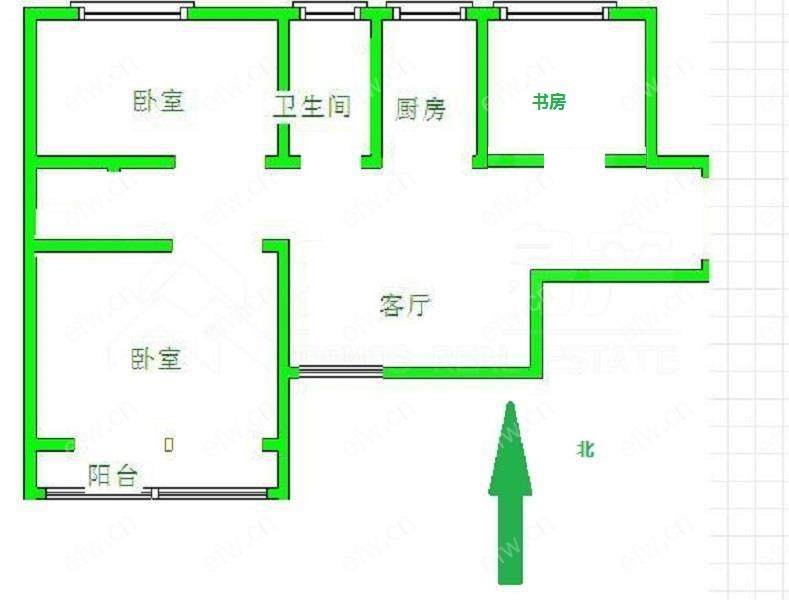 新江南花园 3室1厅