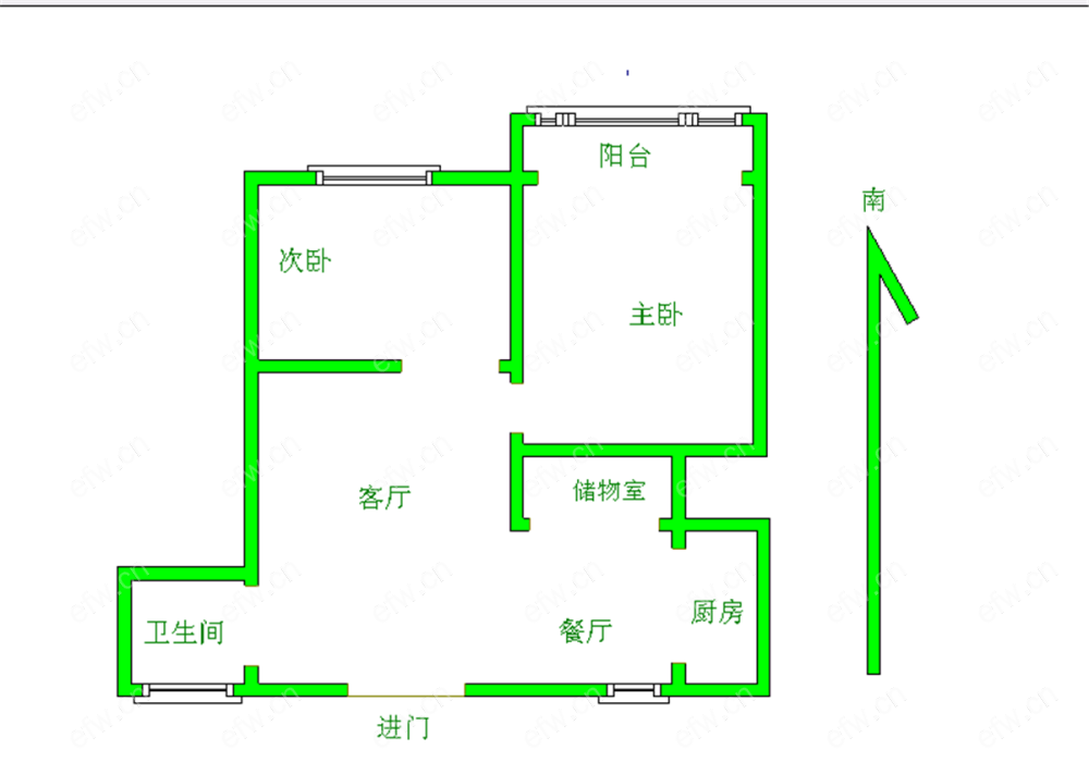 长发苑(前宋巷1-21） 2室1厅