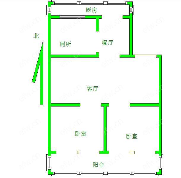 嘉泰公寓(绿塔路） 2室2厅