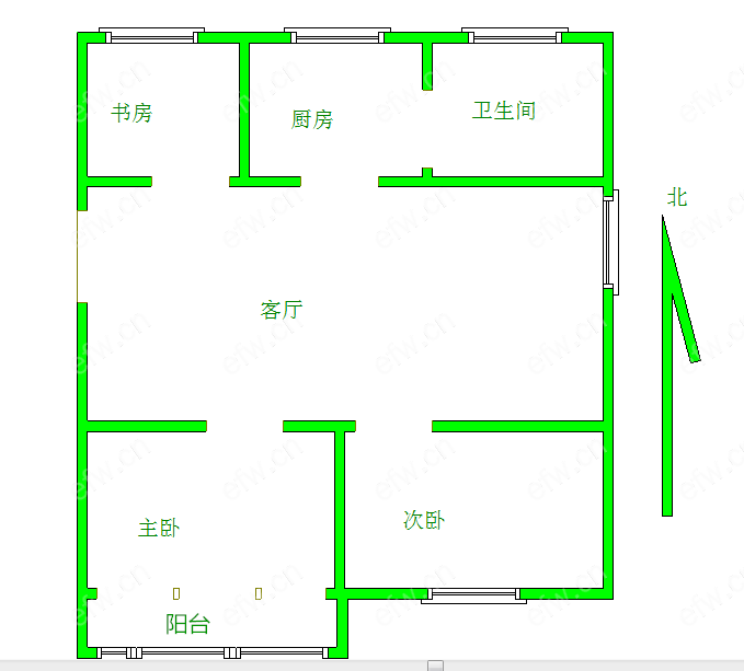 解放新村(喻康苑) 3室2厅