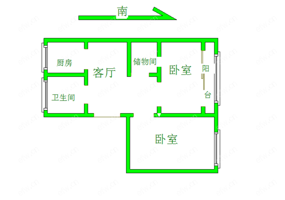 金海里 2室1厅