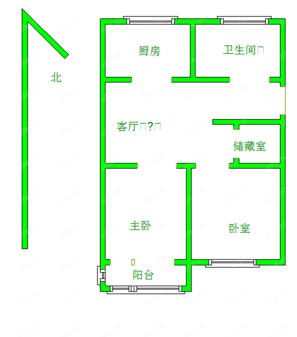 刘潭二 村 2室1厅