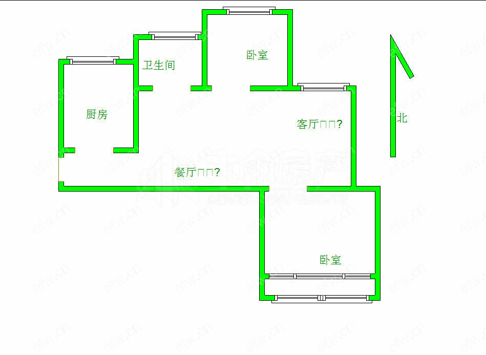 龙塘家园精装2室  随时看房 拎包入住