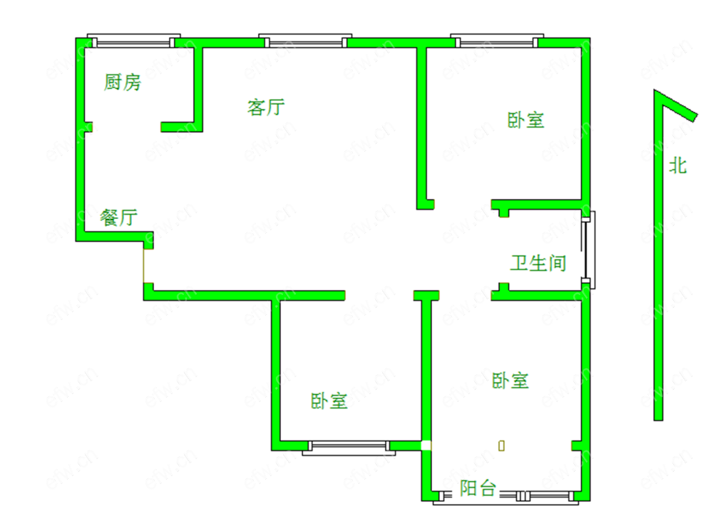 龙塘家园 3室2厅