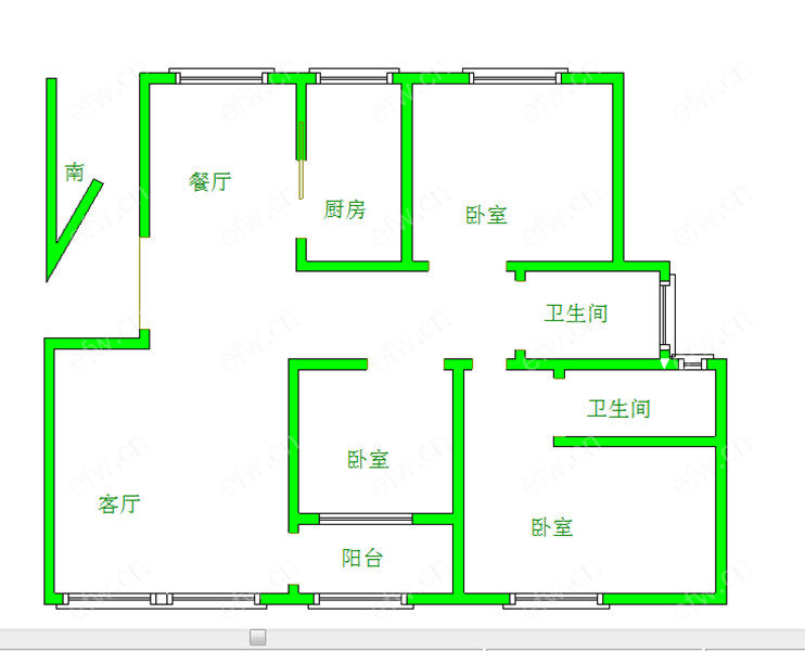 金色江南四期(集景花园) 3室2厅