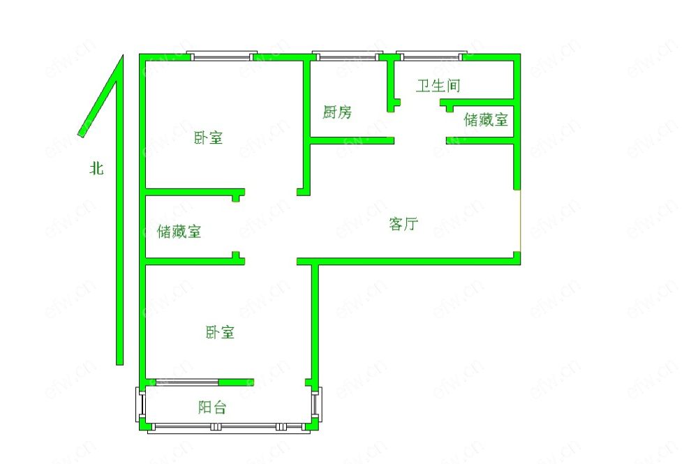 惠龙新村 2室1厅