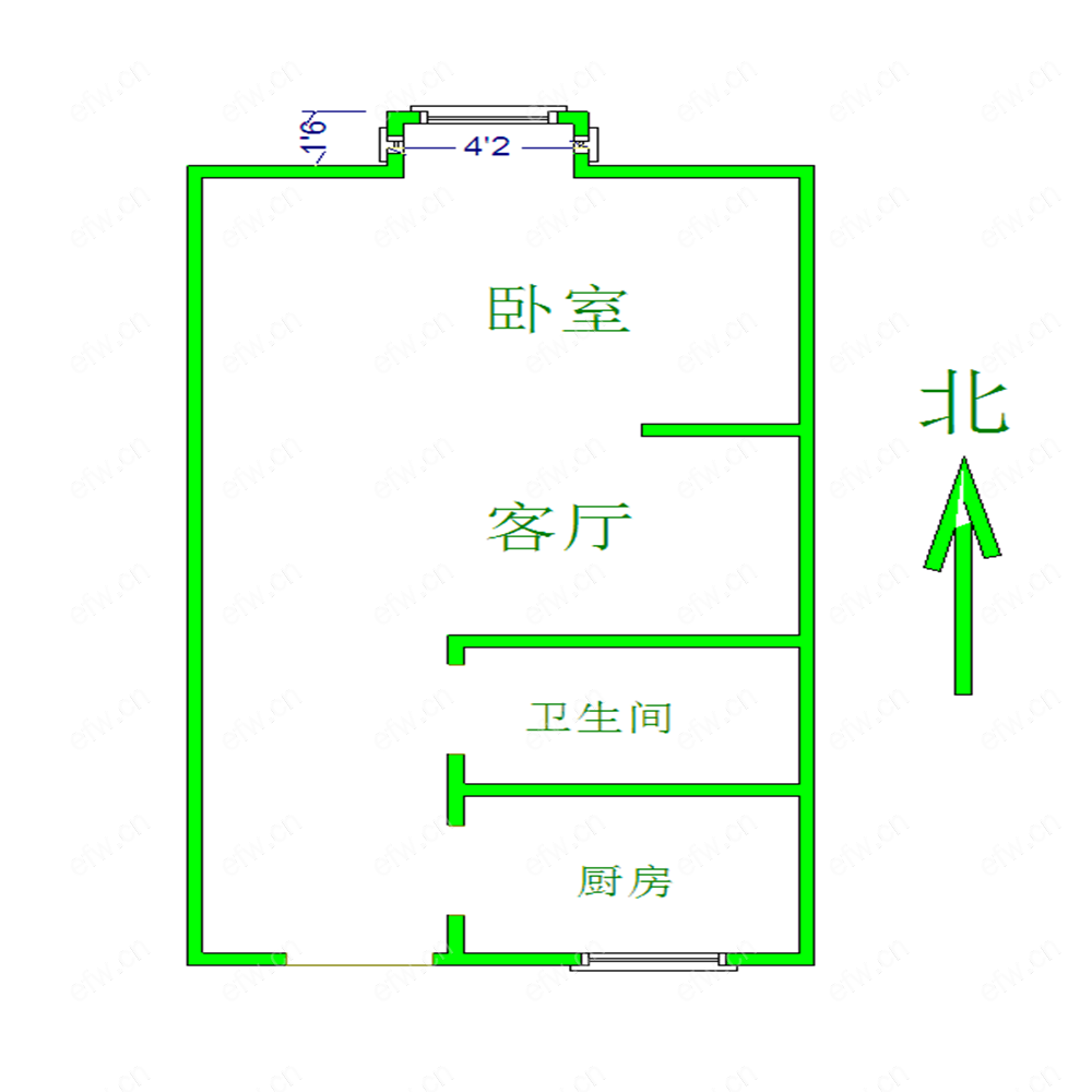 新梁溪人家 1室1厅