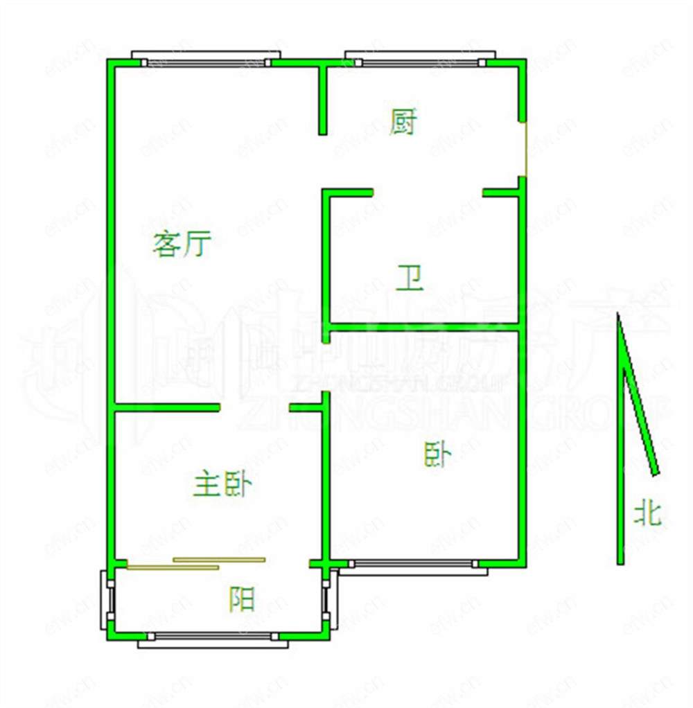 健康路 2室2厅，近西水东，看房方便。可议价