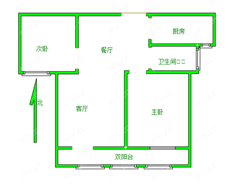 盛世家园（二期） 2室1厅