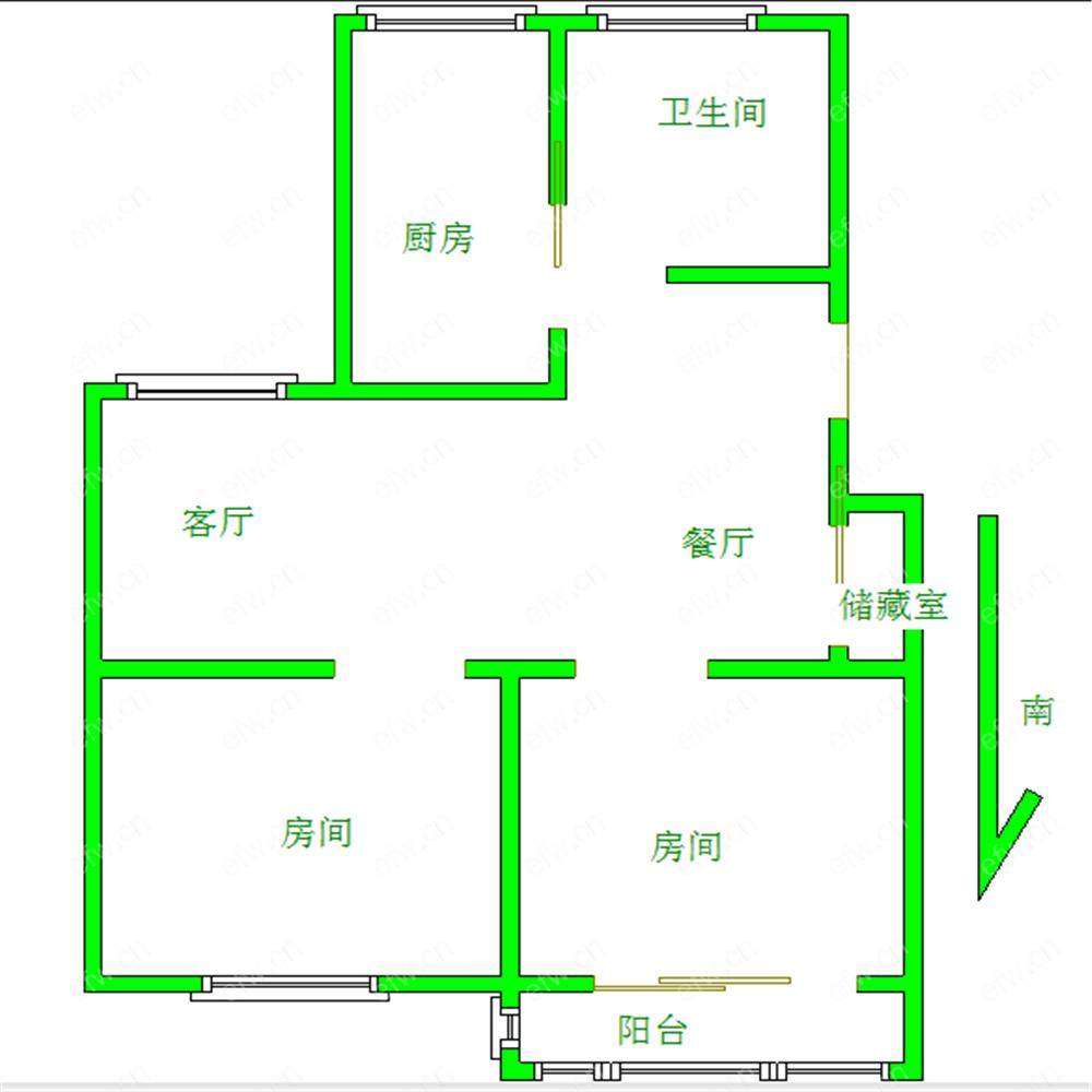 民丰家园一期 2室2厅