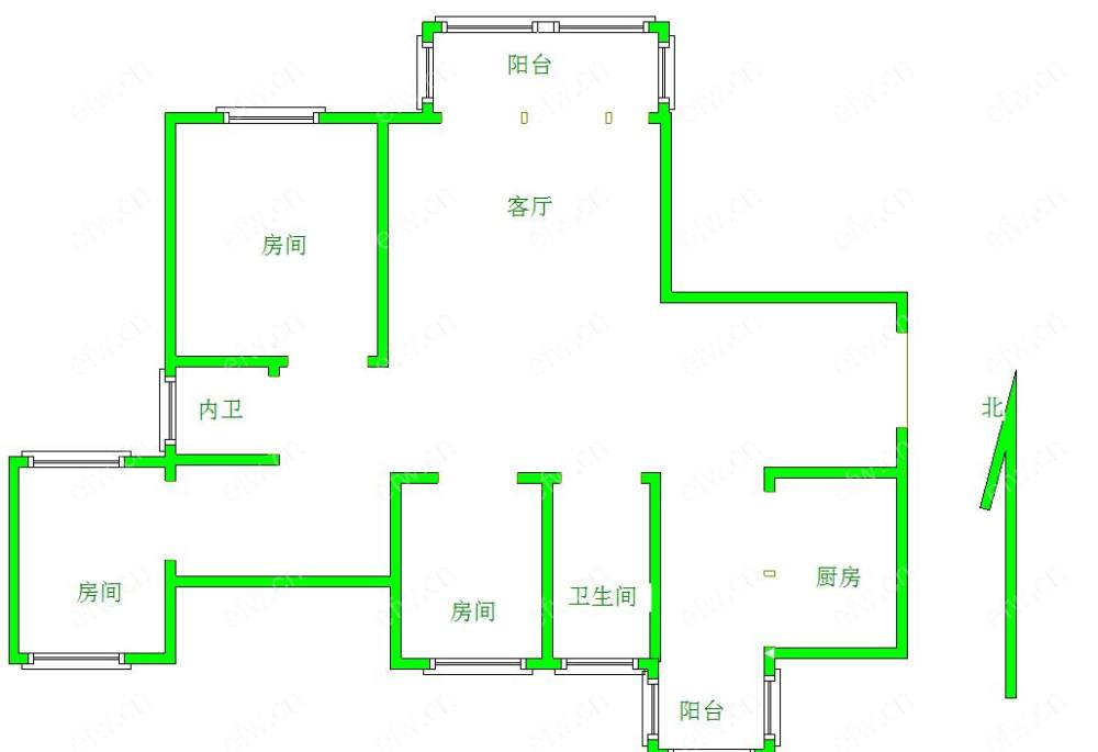 广益景苑 3室2厅电梯房