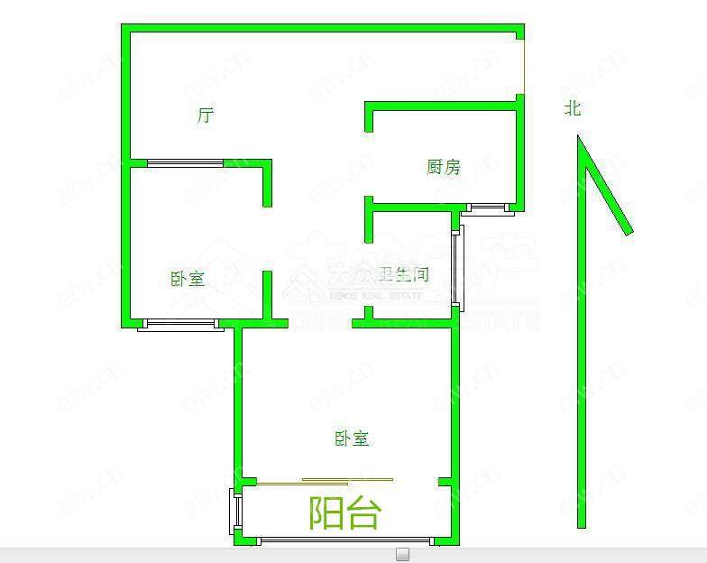 云景佳园 2室1厅 67平