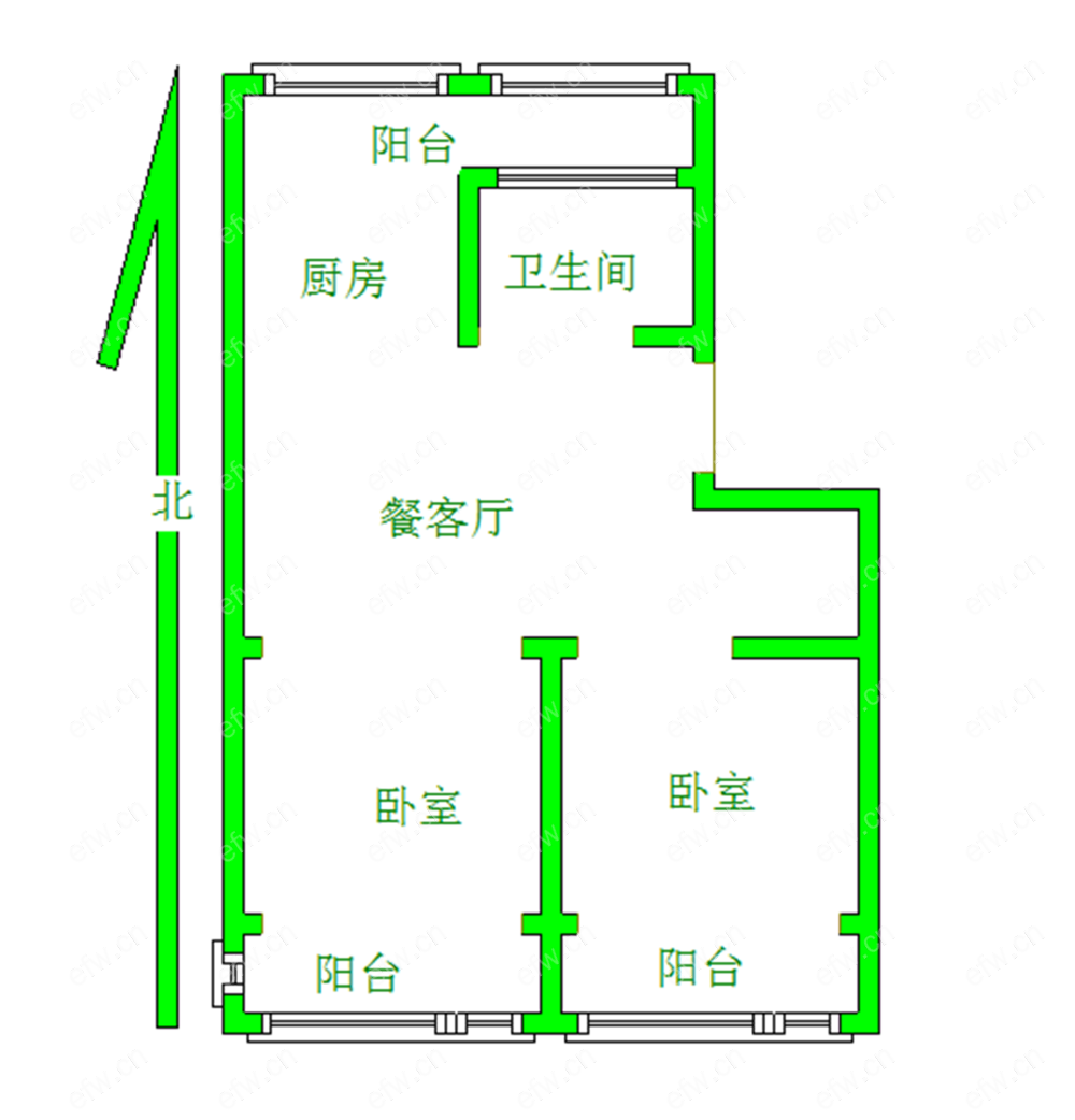 沁园新村 2室2厅