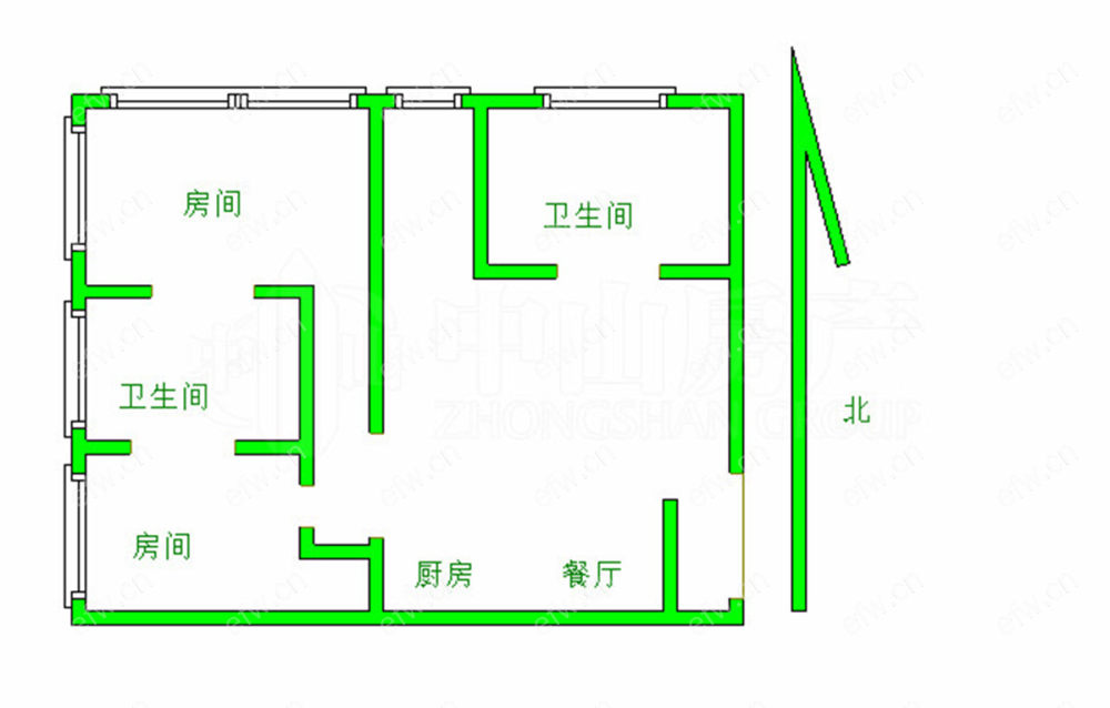 红豆际广场（中山路） 3室2厅