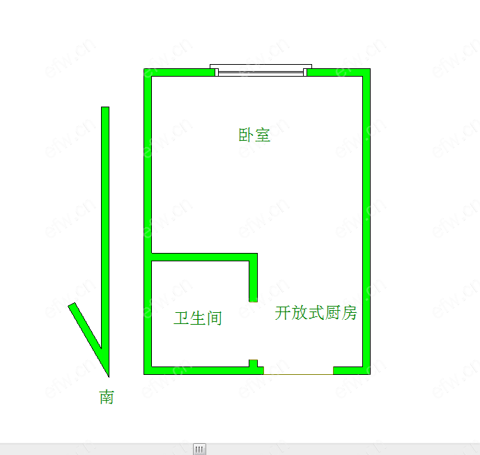 中盛公寓 1室1厅