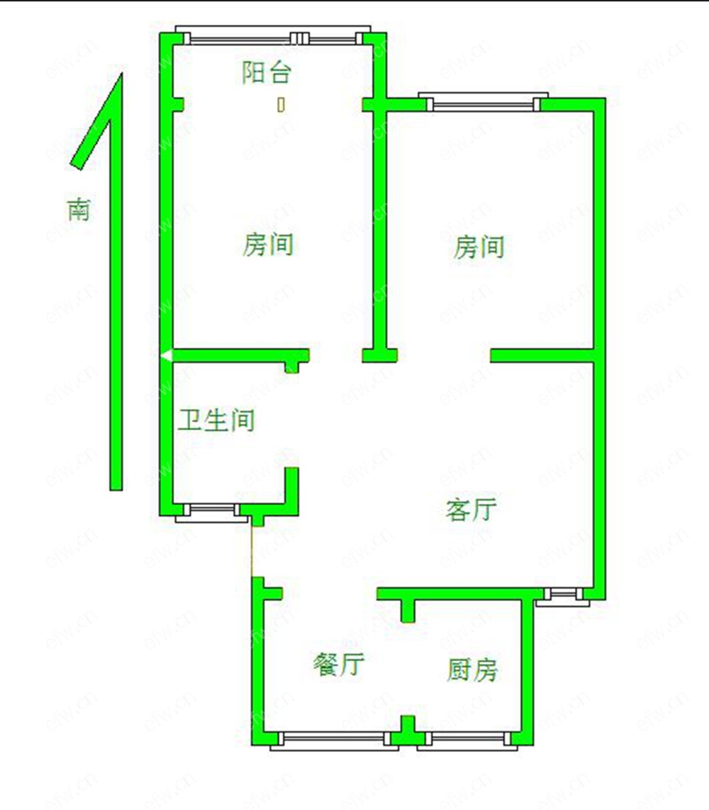 盛岸花园   2室2厅