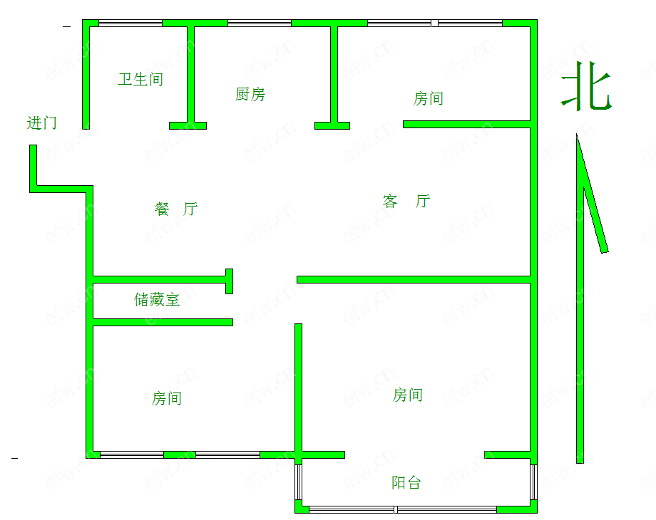 槐古二村 3室2厅房东着急卖