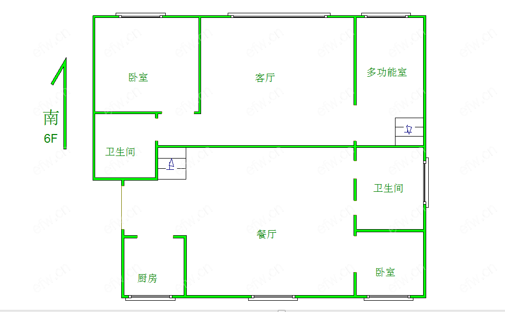 鑫博别墅 精装修顶复 4室3厅