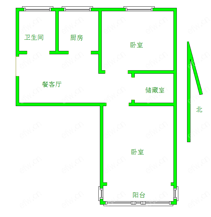 芦庄五区 2室1厅