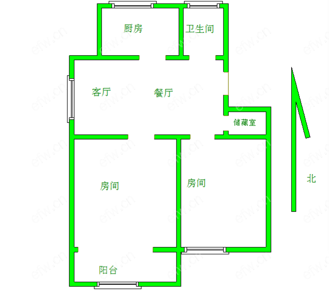 五星家园 2室1厅