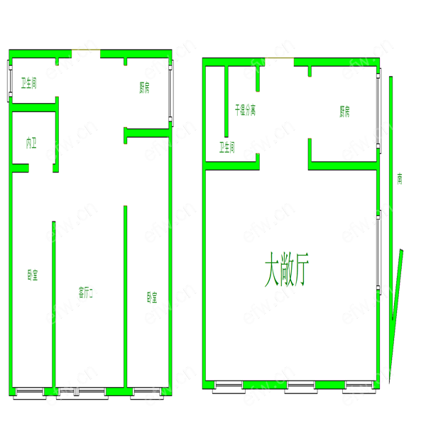 繁华地段买一住二送阁楼面积