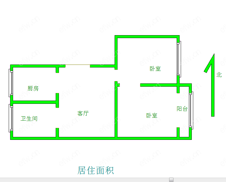 西门李巷 2室1厅