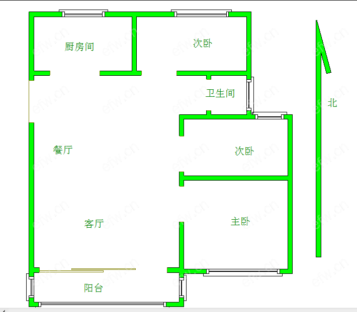 金洋奥澜(悦水园） 3室2厅