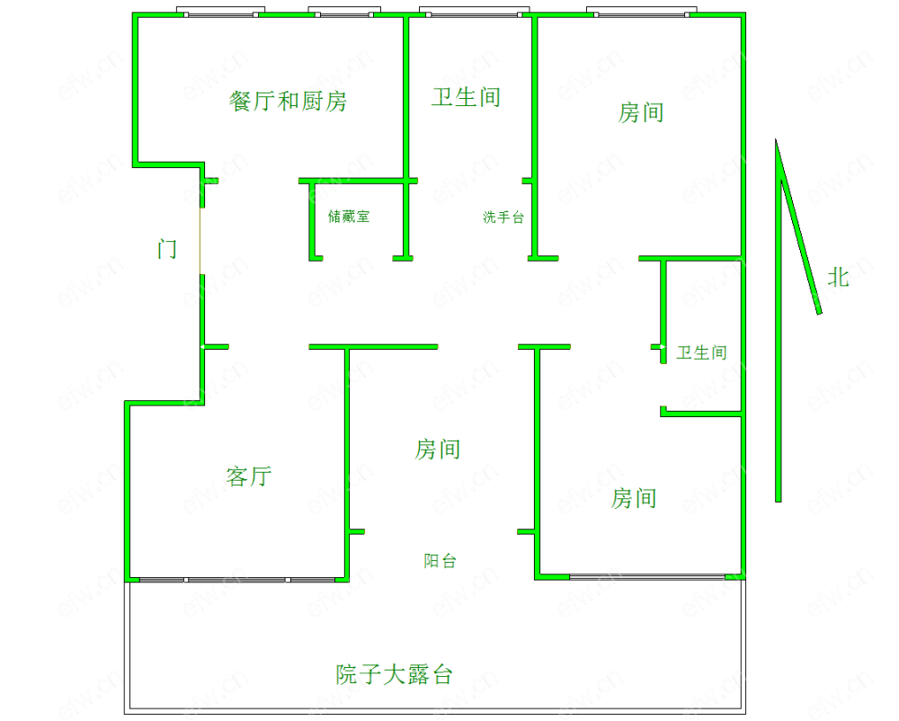 五爱家园 3室2厅