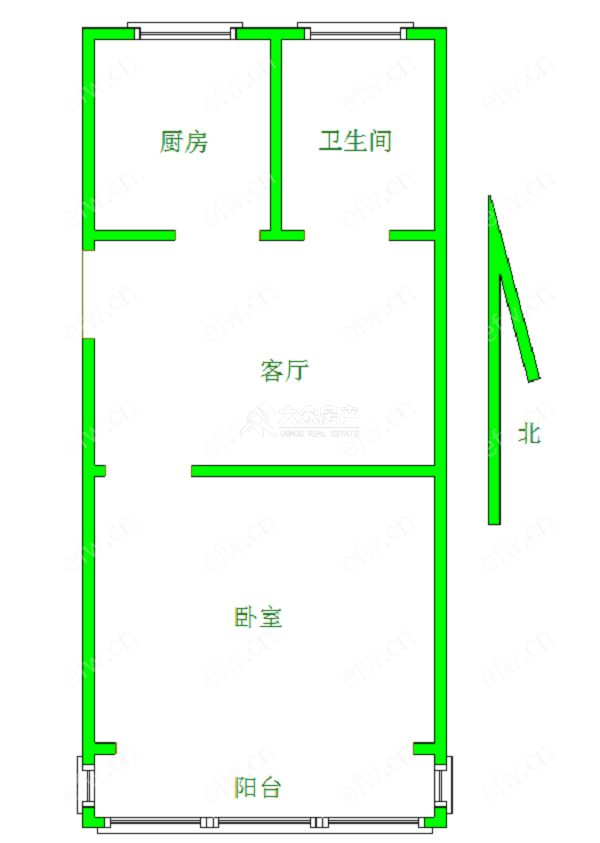 新苏新村 1室1厅！！！！！！