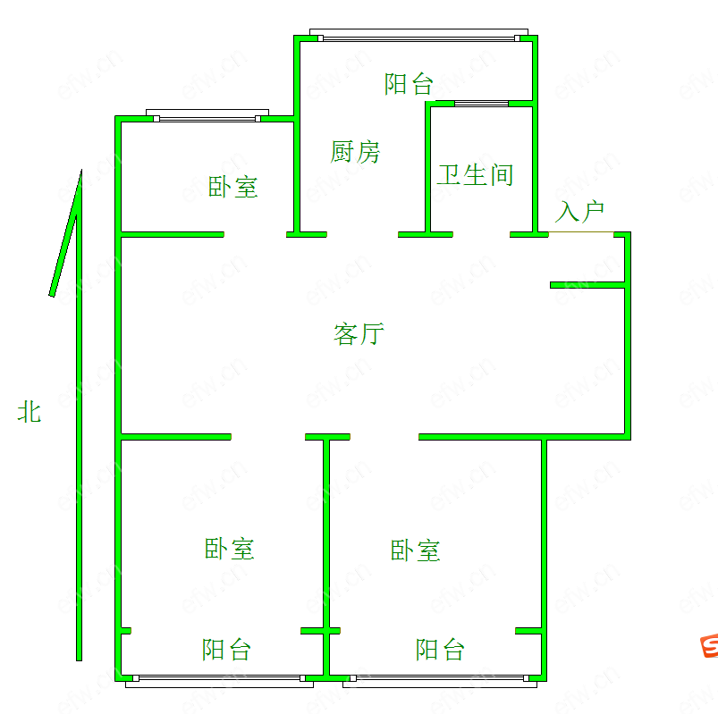 扬名一村 3室2厅