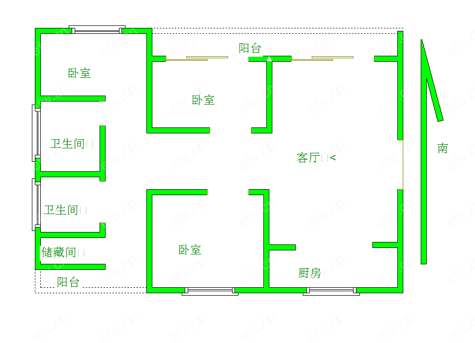 年华里（九龙仓时代上城C区） 3室2厅