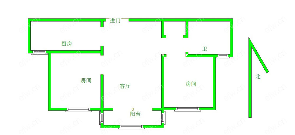 南湖家园（北区） 2室2厅