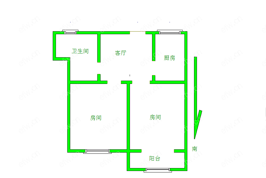 惠龙新村 2室1厅