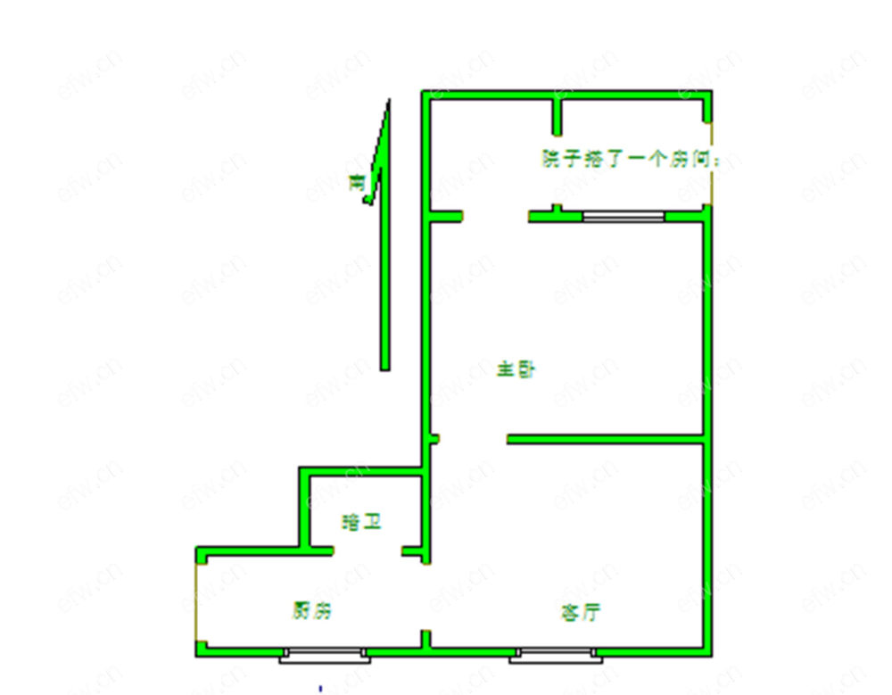 盛岸一村 1房 全明户型 另送家电