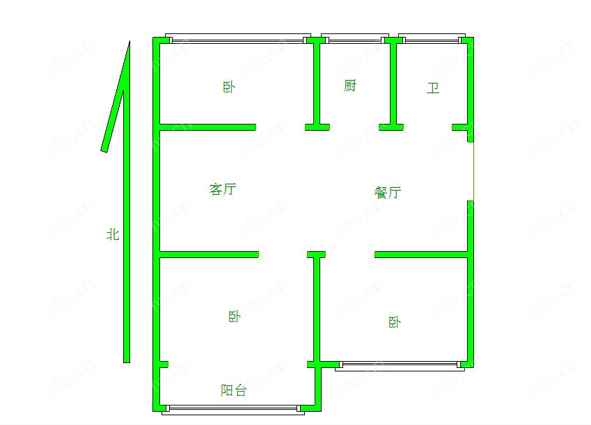 柏庄一村 3室1厅